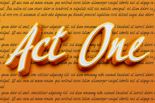 Act One: A Playful Typeface for Bold Branding