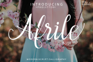Afrile: A Modern Script Typeface for Web Design