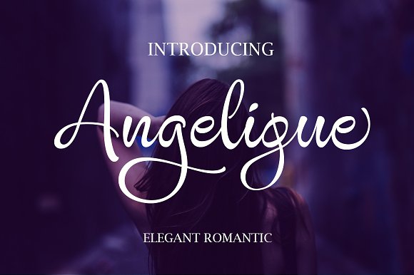 Angelique: A Connected Script Font for Web Design