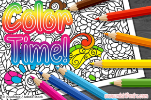 Color Time: A Playful Outline Font for Makers