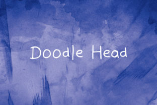 Doodle Head: A Handwritten Typeface for Calm Editorial Design