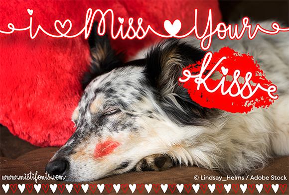 I Miss Your Kiss: A Typeface for Tender Editorial Moments