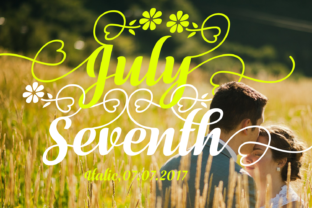 July Seventh Italic: A Handmade Script Font for Editorial Design