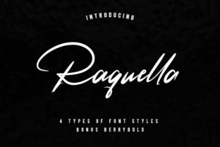Raquella: A Handwritten Font for Editorial Design